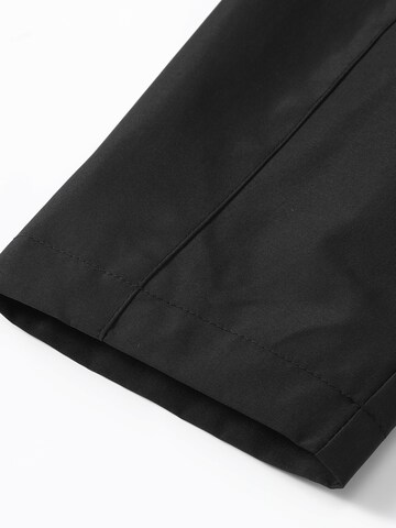ALLTHEMEN Between-Seasons Coat 'Regenstille' in Black
