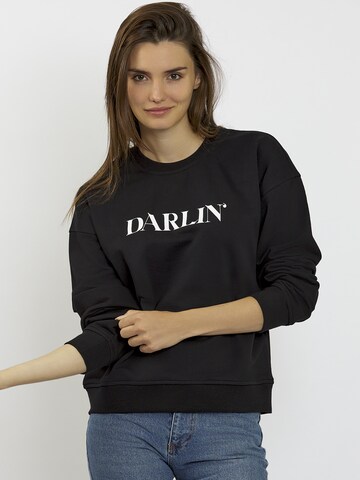 FRESHLIONS Sweatshirt 'DARLIN ' in Black: front