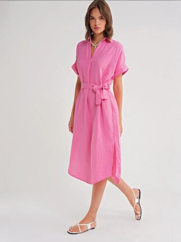 Abito camicia di MixRay in rosa