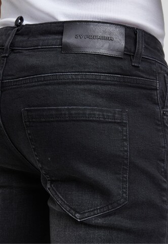 2Y Premium Slimfit Jeans 'Leonardo' in Schwarz
