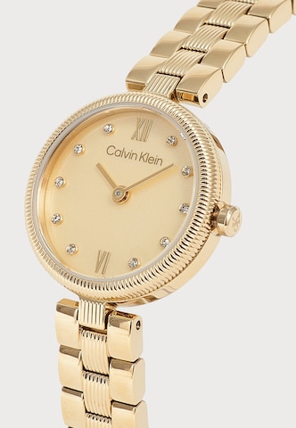 Calvin Klein - Reloj analógico 'Gleam' en oro: frente