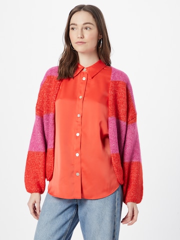Lindex Knit Cardigan 'Vanessa' in Red: front