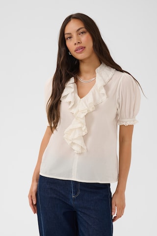 SAINT TROPEZ Bluse 'Lousa' i hvid: forside