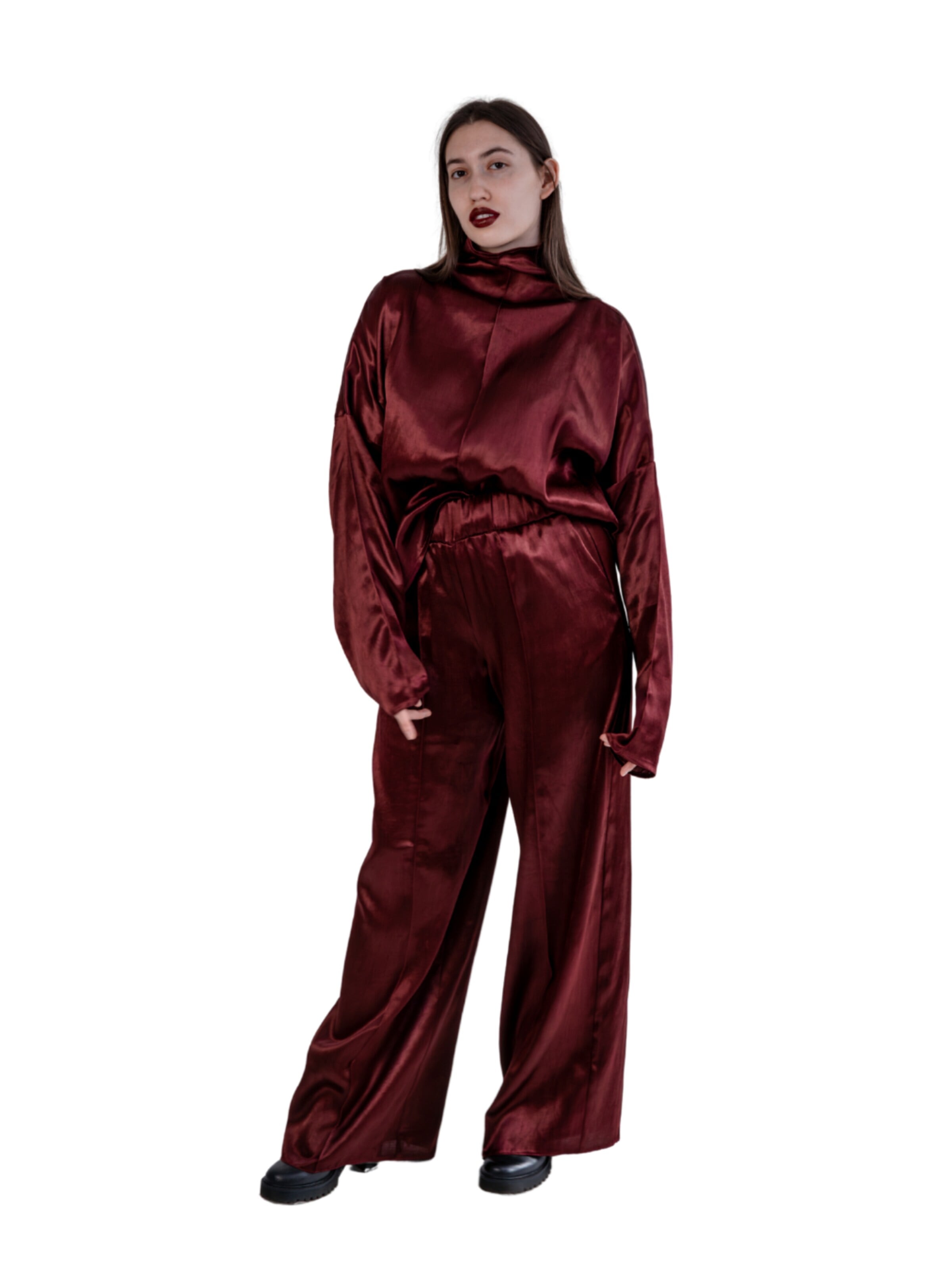ZUBEK Pantsuit in Red: front