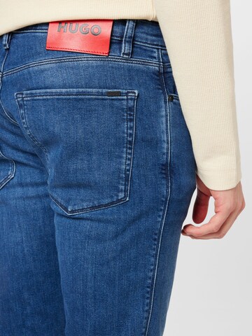 HUGO Red Slimfit Jeans i blå