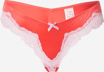 Slip 'Lace & Shine' Hunkemöller en rouge : devant