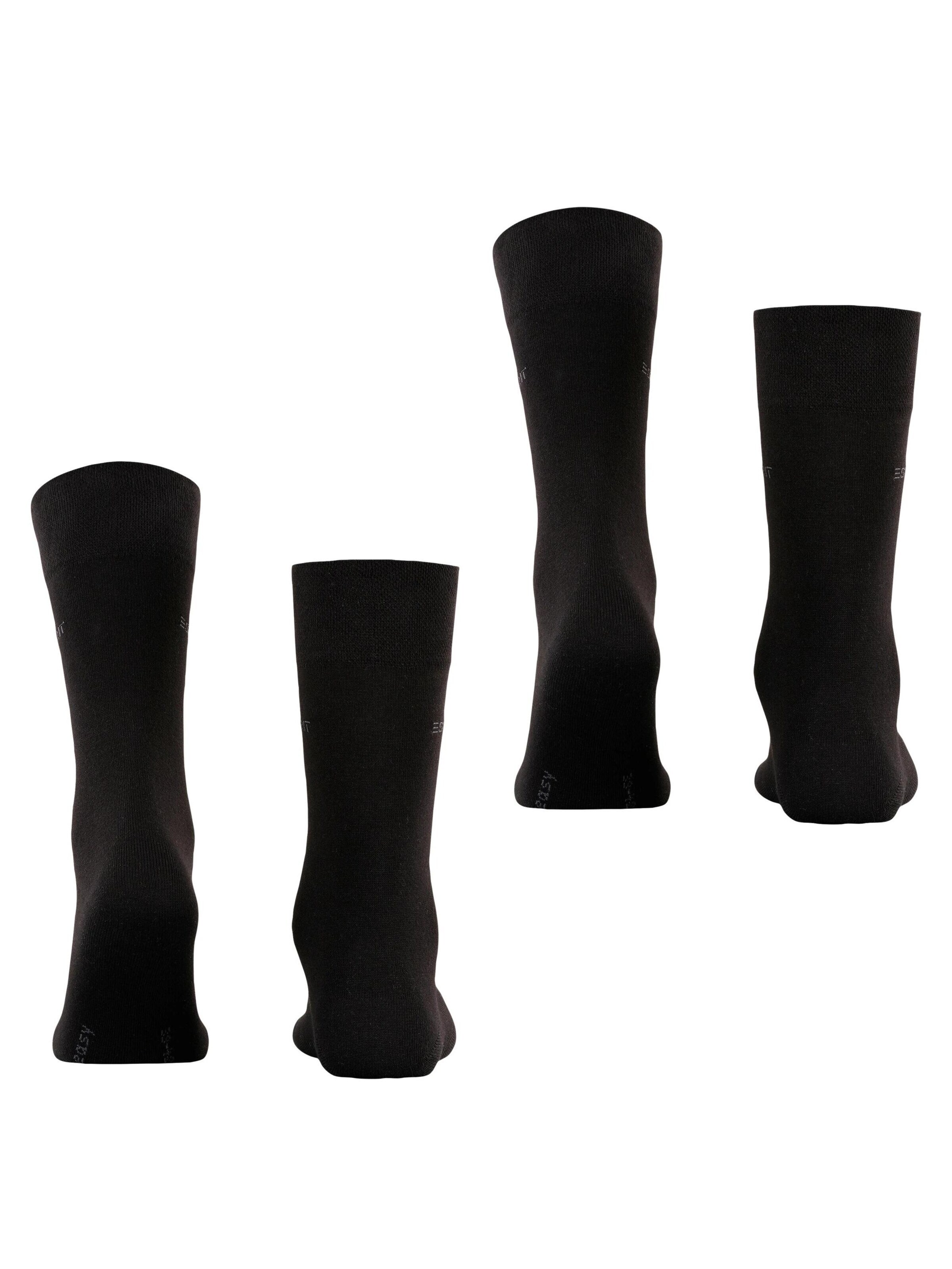 ESPRIT Socks 'Basic Easy 2-Pack' in Black