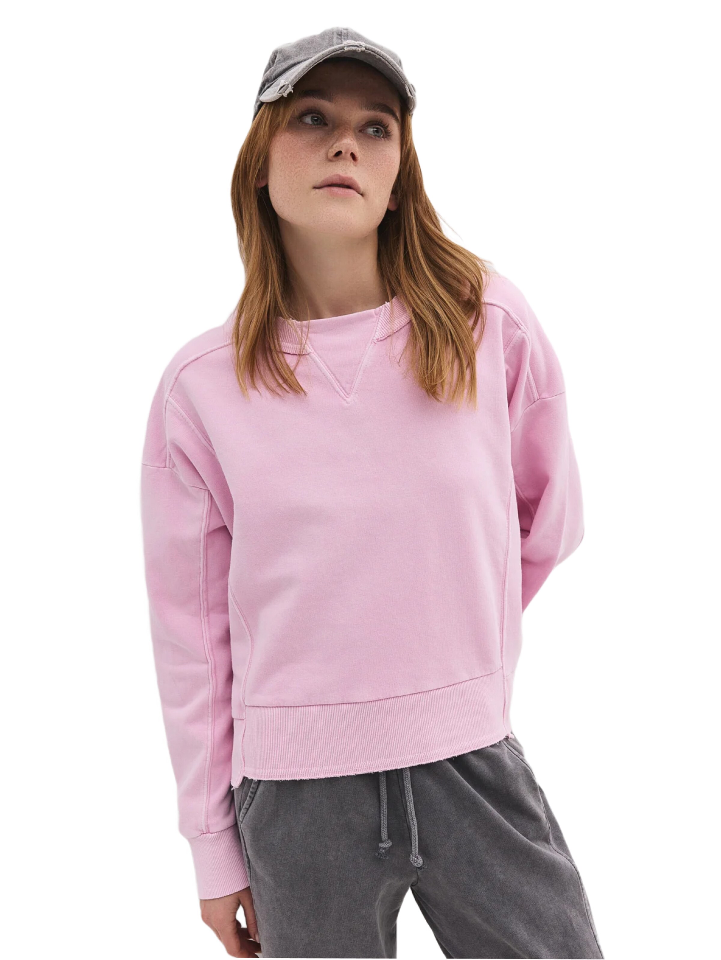 No Matter What Sweatshirt in Pink: front