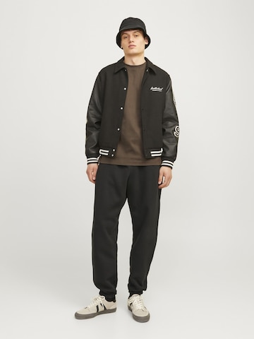 JACK & JONES Tapered Sportsbukser i sort