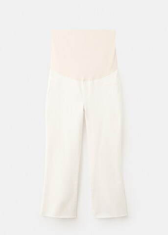 MANGO Boot cut Jeans 'Bootmum' in White