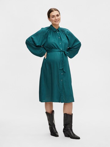 Robe-chemise 'Piper' MAMALICIOUS en vert : devant