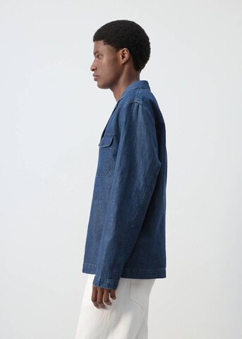 MANGO MAN Regular fit Button Up Shirt 'Tudy' in Blue