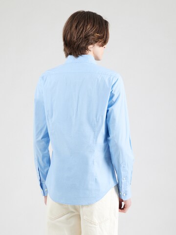 La Martina - Ajuste estrecho Camisa en azul: atrás