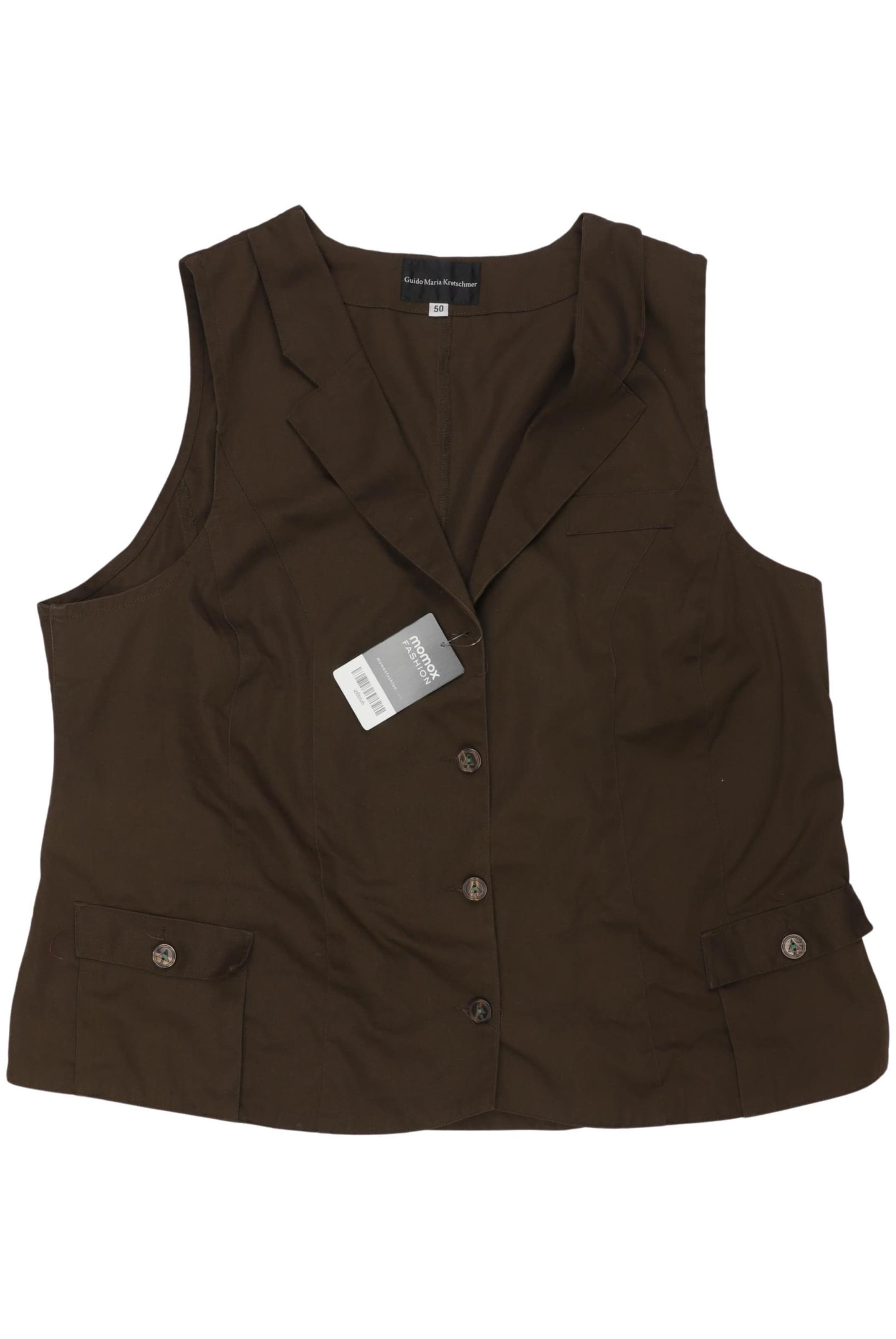 Guido Maria Kretschmer Jewellery Weste 5XL in Braun: Vorderseite