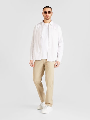 Abercrombie & Fitch Regular fit Overhemd in Wit
