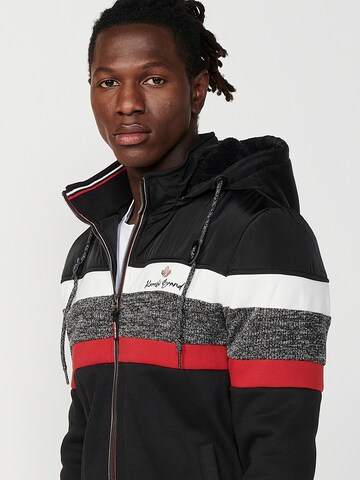 KOROSHI Sweatjacke in Schwarz