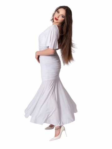 Elena Athanasiadou Avondjurk 'Dress Athenian Grace' in Wit