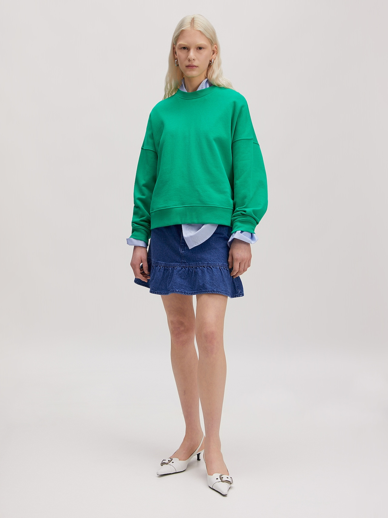EDITED Sweatshirt 'Emielia' Groen