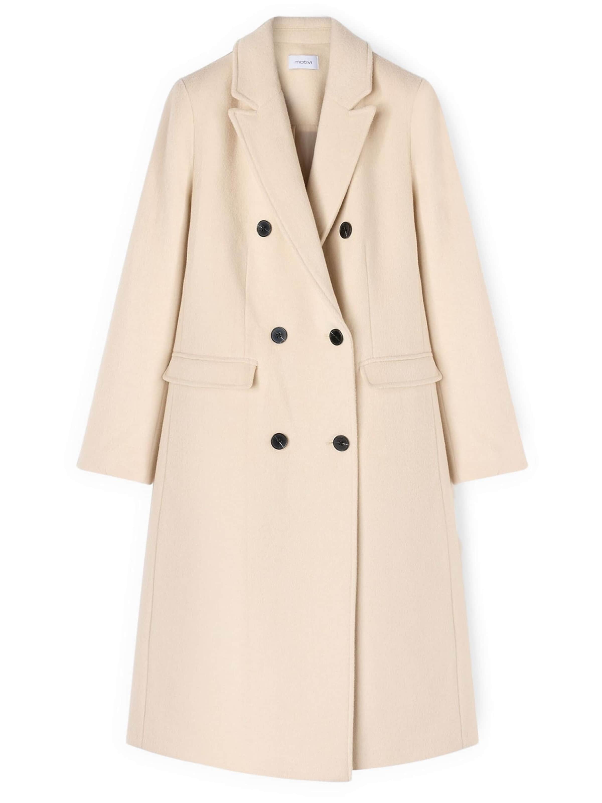 MOTIVI Wintermantel in Beige: voorkant