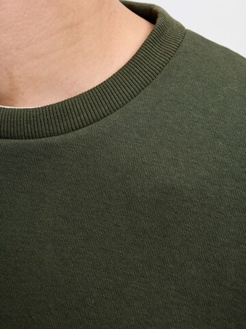 Bluză de molton 'JJMAKOTO' de la JACK & JONES pe verde
