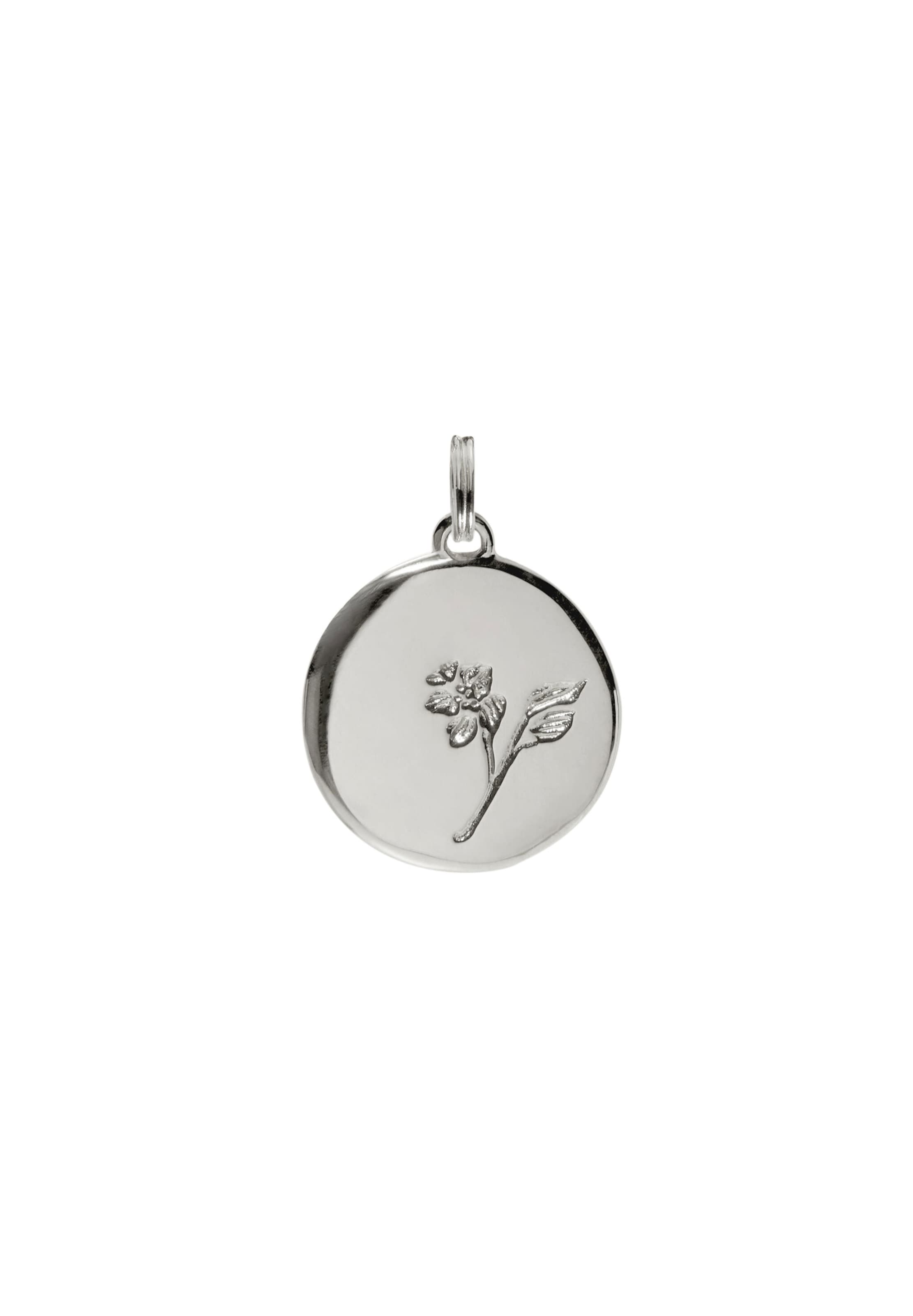 Pendentif 'Lilie' Stilnest en argent : devant