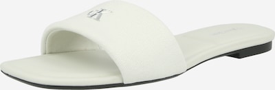 Šlepetės iš Calvin Klein, spalva – natūrali balta, Prekių apžvalga