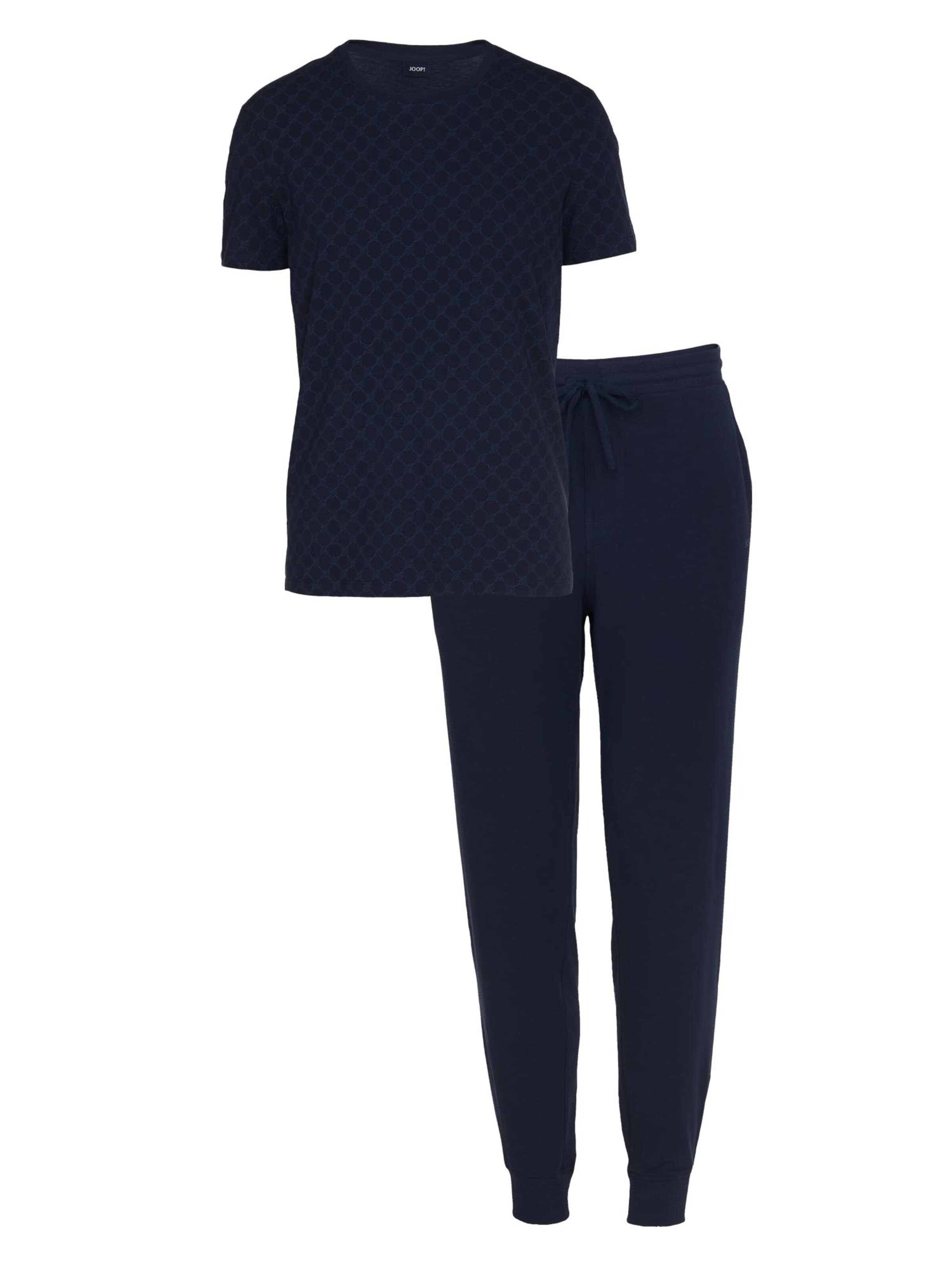 JOOP! Pyjama kurz 'Comfort'‌‌‌‌‌‌‌‌‌‌ in Blau: Vorderseite