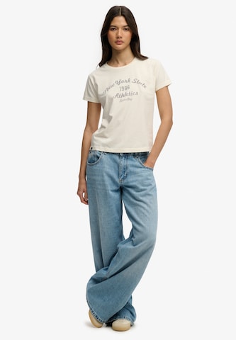 balta Superdry & Co Marškinėliai 'Athletic Essentials'