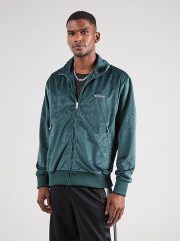 ADIDAS ORIGINALS - Sudadera con cremallera en verde: frente