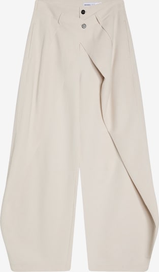 Bershka Hlače s naborima u ecru/prljavo bijela, Pregled proizvoda