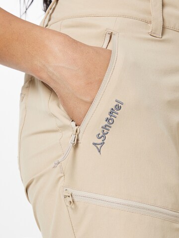 Schöffel Regular Outdoor trousers 'Toblach 2' in Beige