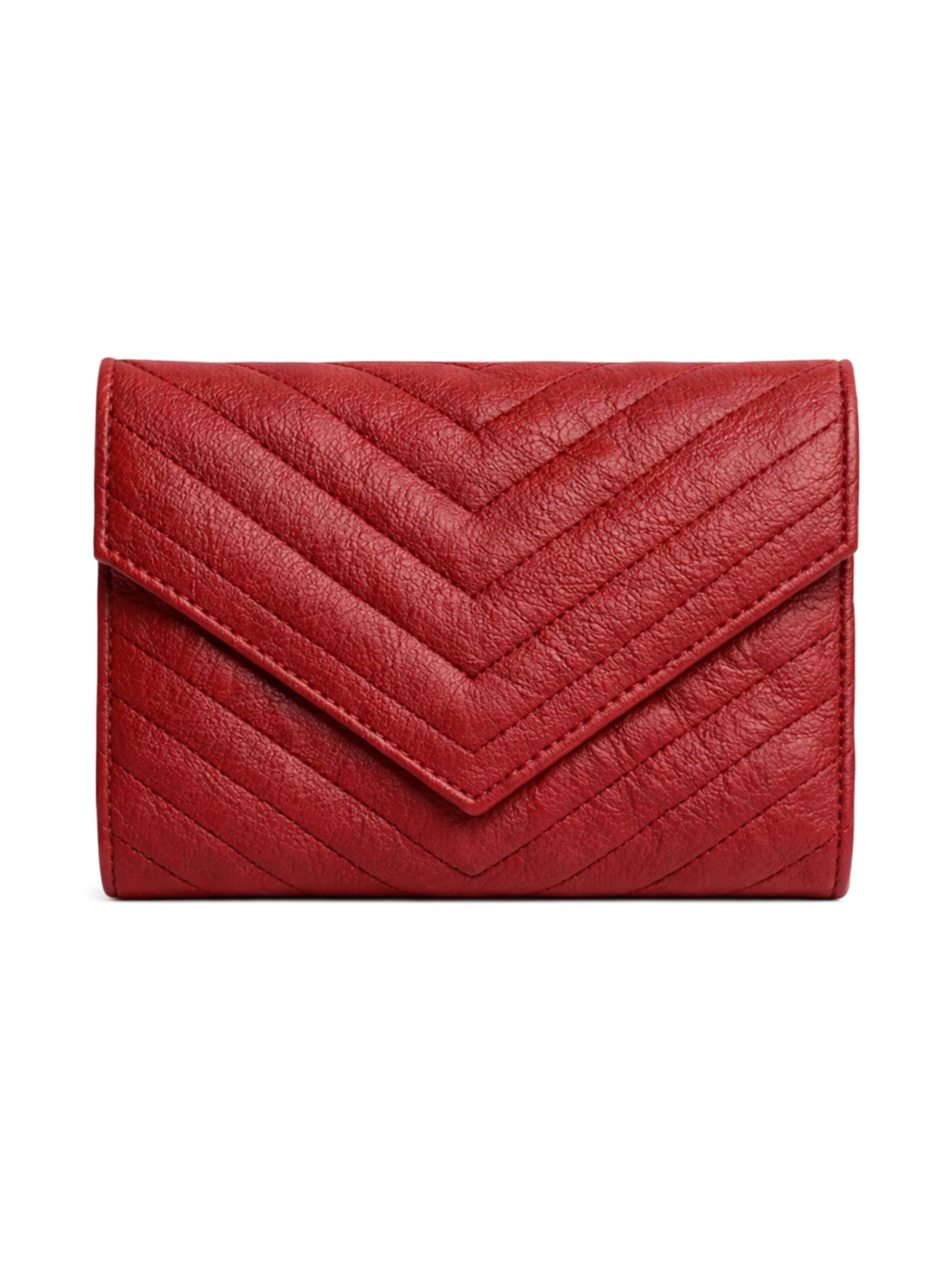 Pochette 'Valey Red Silver' Sellenes en rouge : devant