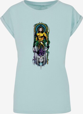 ABSOLUTE CULT Shirt 'Aquaman - Ocean Master' in Blue: front
