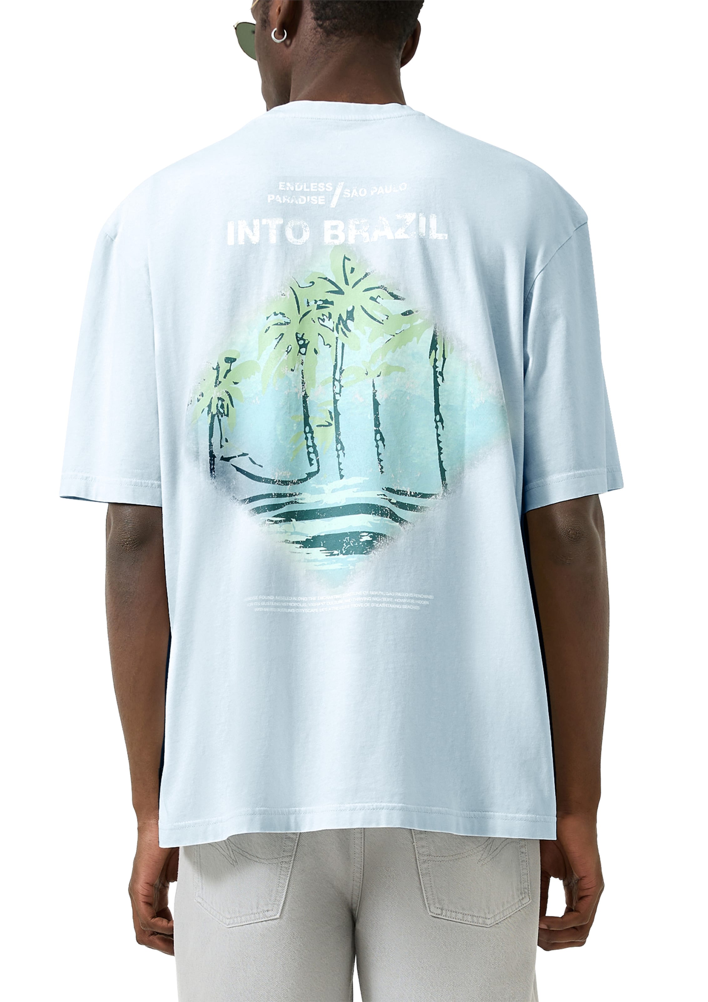 QS T-Shirt in Blau