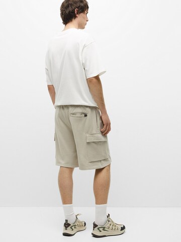 Regular Pantalon cargo Pull&Bear en beige