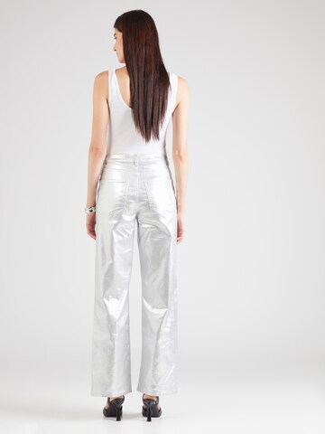 ONLY Wide leg Παντελόνι 'ONLJUICY-VIV' σε ασημί