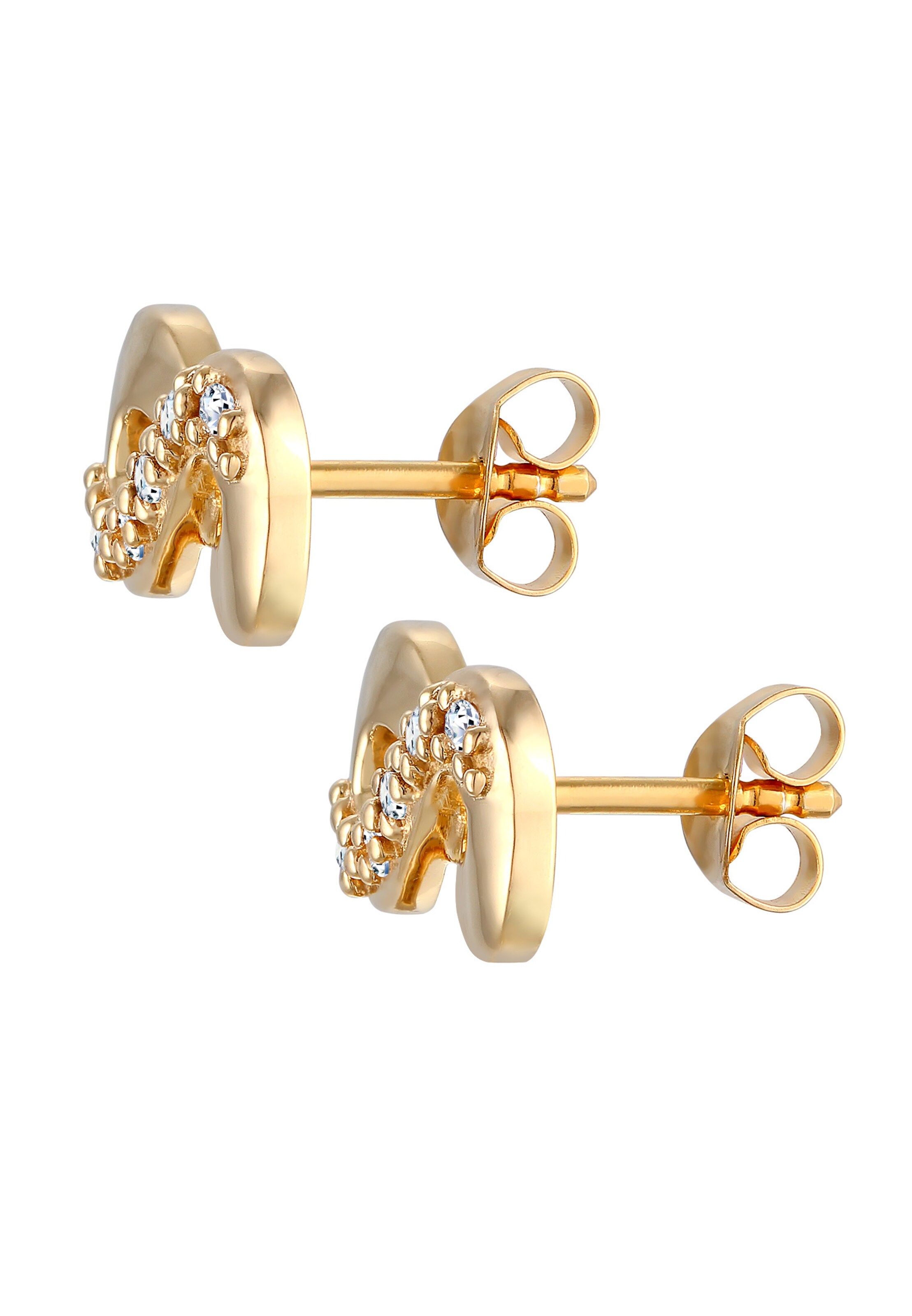 Elli DIAMONDS Oorbellen 'Infinity' in Goud