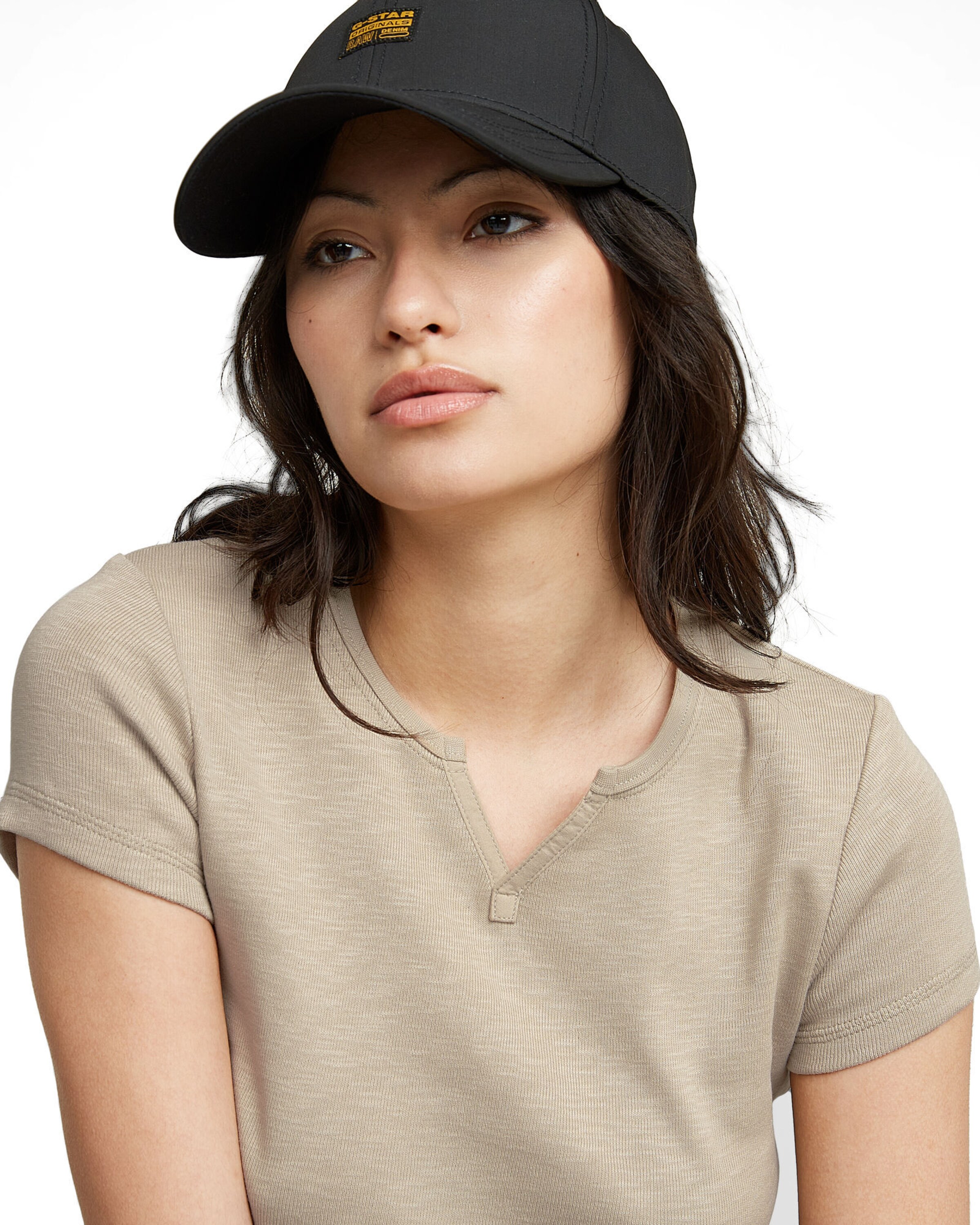 G-STAR Shirt 'Micro Placket' in Beige