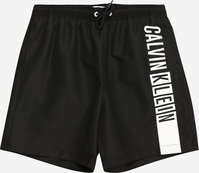 Calvin Klein Swimwear Plavecké šortky 'Intense Power' - černá / bílá, Produkt