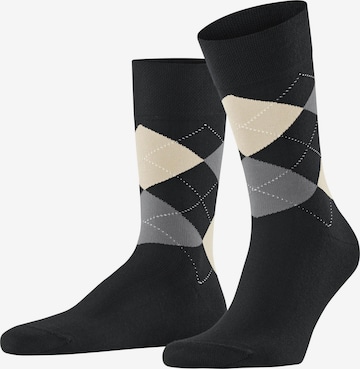 FALKE Socken 'Sensitive Argyle' in Schwarz: Vorderseite