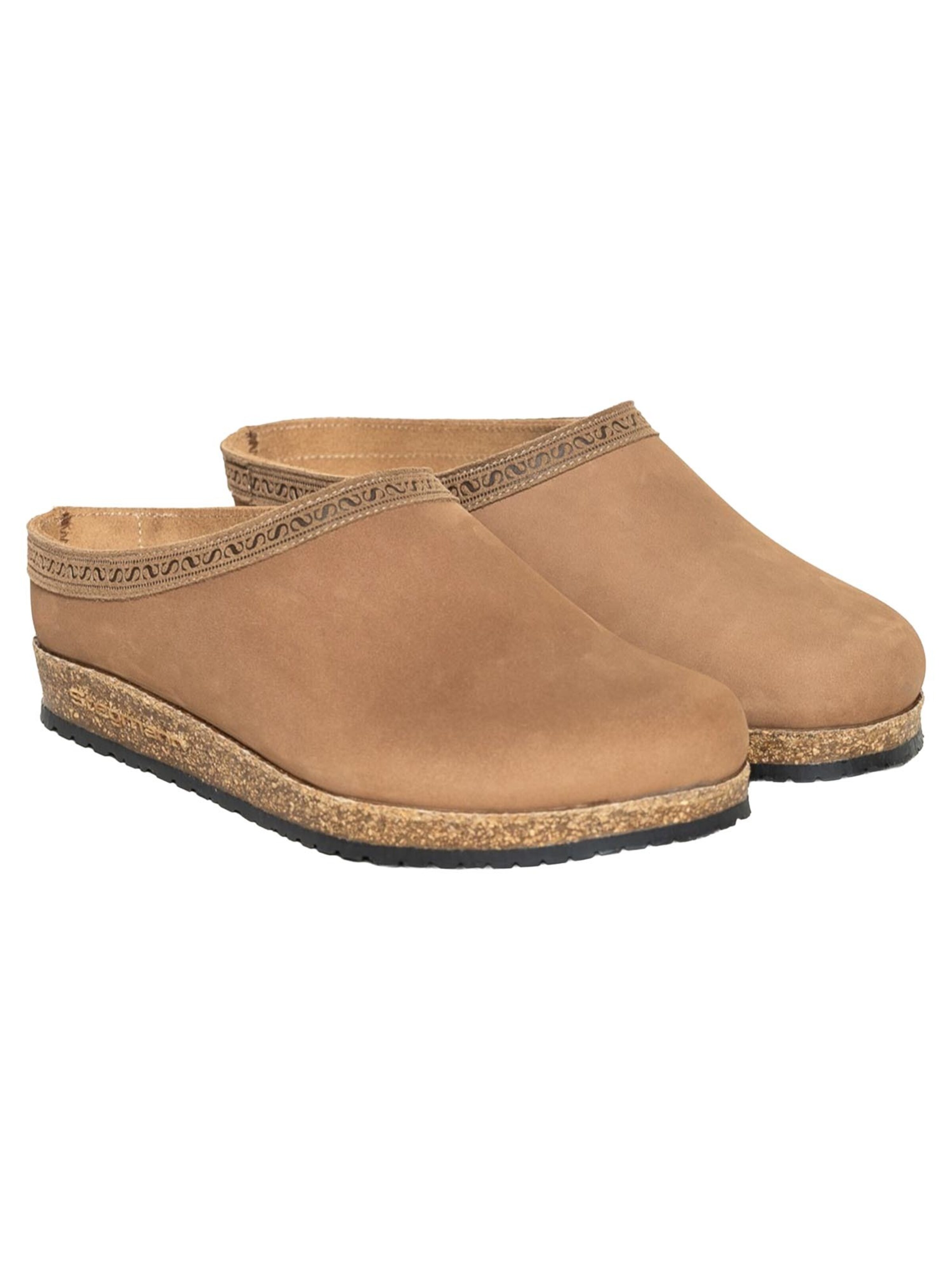 Stegmann Clogs 'Leather' in Beige