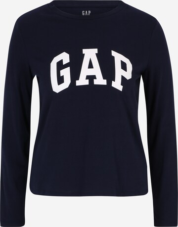 Gap Petite Shirt in Blue: front