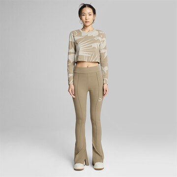 PUMA Bootcut Leggings 'Classics' in Beige