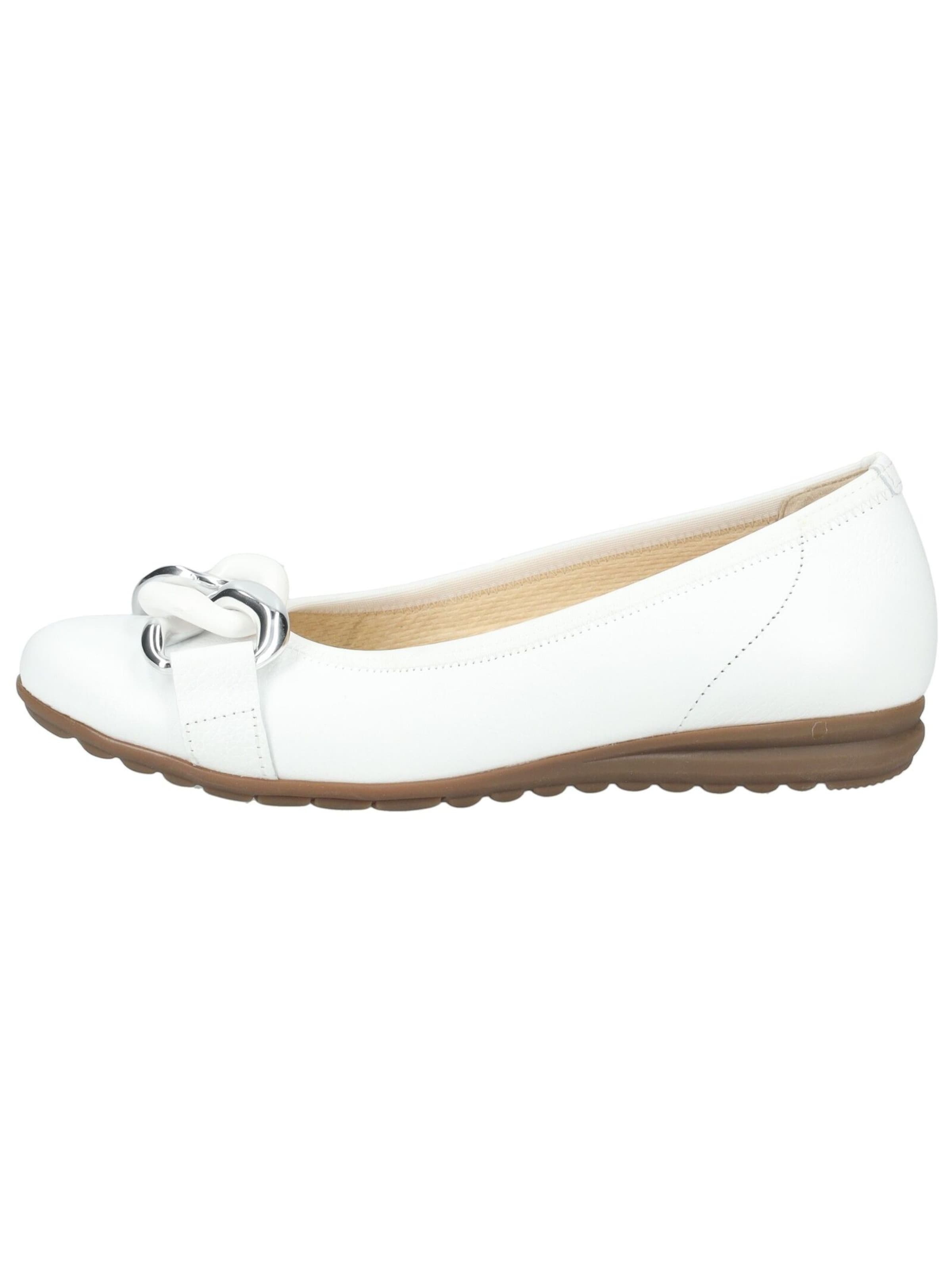 GABOR Ballet Flats in White