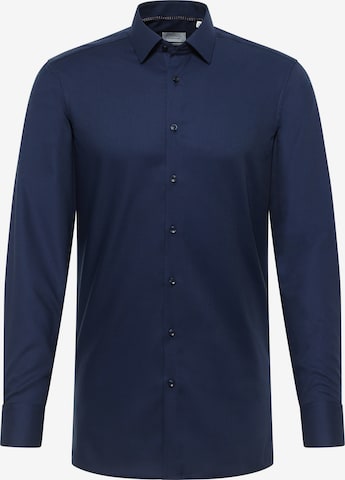 ETERNA Zakelijk overhemd in Blauw: voorkant