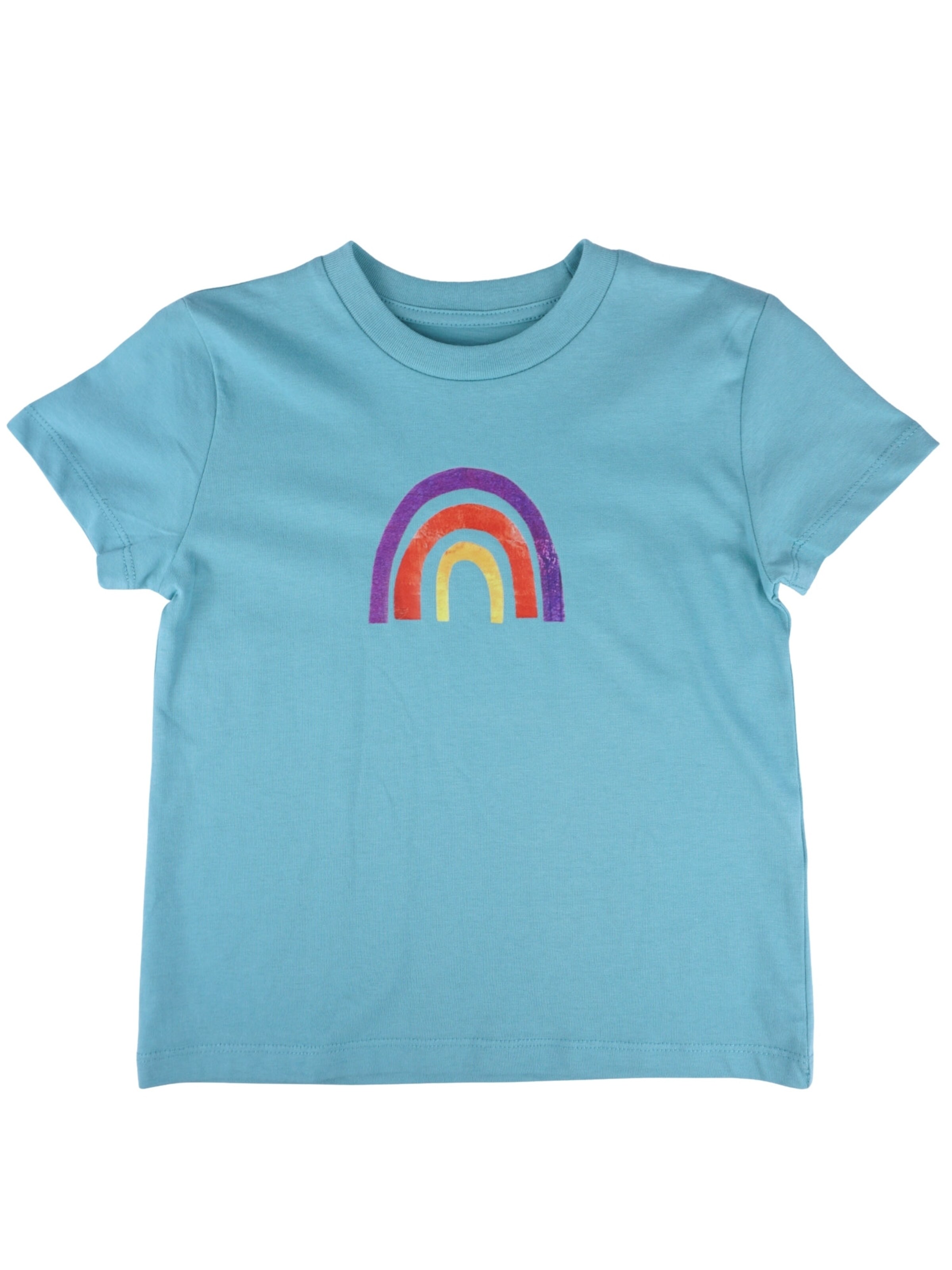 MelaDi Shirt 'Regenbogen'‌‌‌‌‌‌‌‌ in Blau: Vorderseite