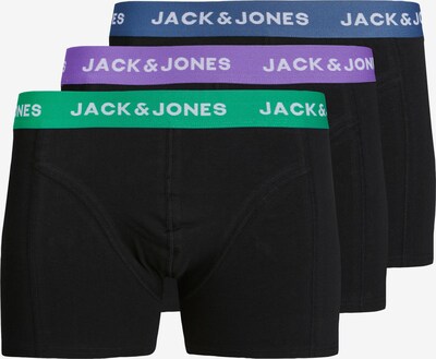 JACK & JONES Boxers 'SOLID' en bleu / vert / violet / noir, Vue avec produit