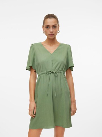 VERO MODA Obleka 'VMMYMILO' | zelena barva: sprednja stran