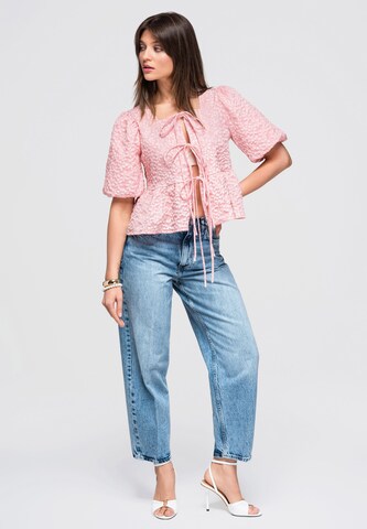 Ombre Bluse in Pink