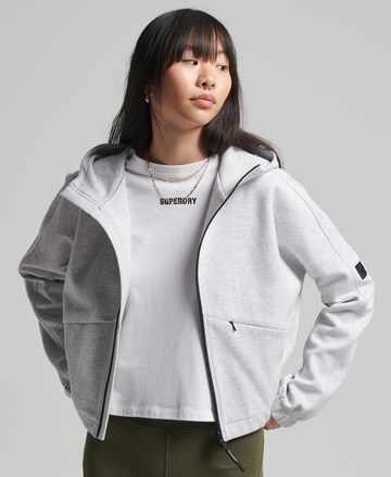 Superdry Zip-Up Hoodie in Grey: front